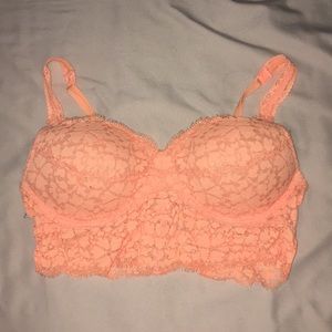 Peach padded bralette